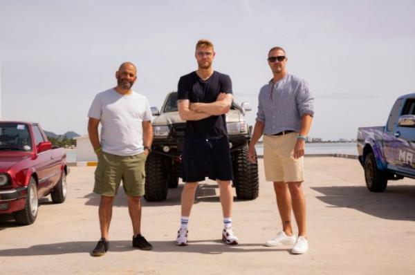 Chris Harris, Freddie Flintoff, Paddy McGuinness