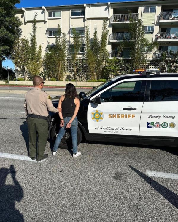 Authorities posted a photo of one of the arrests. 