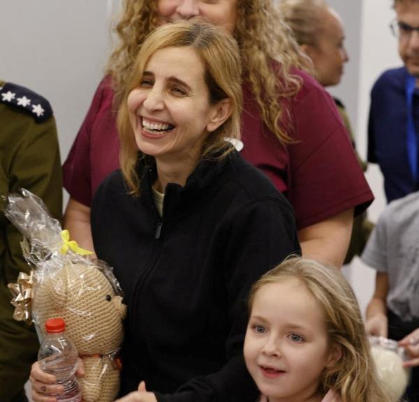 Danielle, 44, and Emilia were hostages for 49 days.