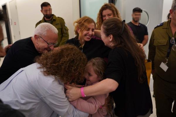The mother and daughter were greeted by tearful family members when they returned.