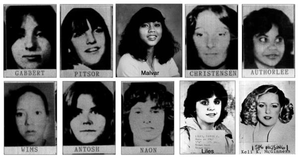 Green River Killer victims.
