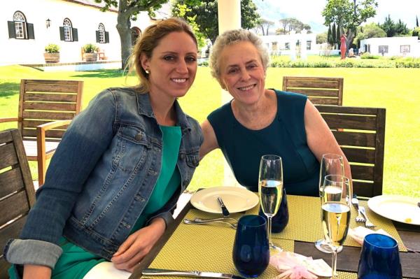 Sarah Depoian poses with her daughter Carolyn Bester