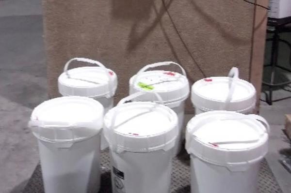 US Customs and Border Protection officers seized nearly 200 pounds of liquid methamphetamine co<em></em>ncealed in the fuel tank of a tractor last month.