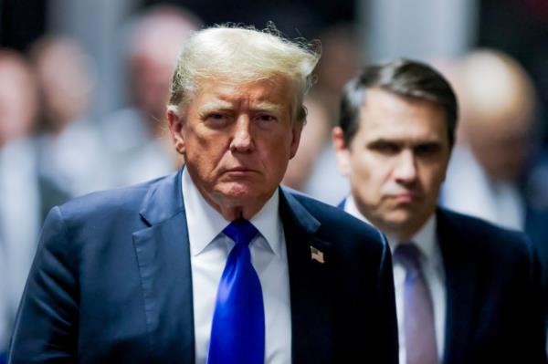 President Biden's re-election campaign used former President Do<em></em>nald Trump's guilty verdict in his hush mo<em></em>ney trial as proof that 