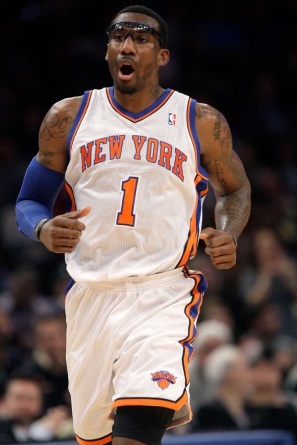 Amar'e Stoudemire during a Knicks game in 2010.