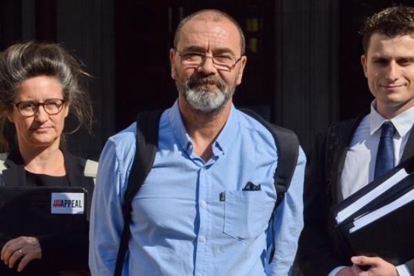 Mandatory Credit: Photo by Vuk Valcic/ZUMA Press Wire/Shutterstock (14022723b) Andrew Malkinson arrives at Royal Courts Of Justice for his appeal to have his 2003 rape co<em></em>nviction quashed. Andrew was co<em></em>nvicted of rape and served 17 years in prison despite no DNA evidence l<em></em>inking him to the crime. DNA evidence later emerged implicating another man. Andrew Malkinson rape co<em></em>nviction appeal, London, England, United Kingdom - 26 Jul 2023
