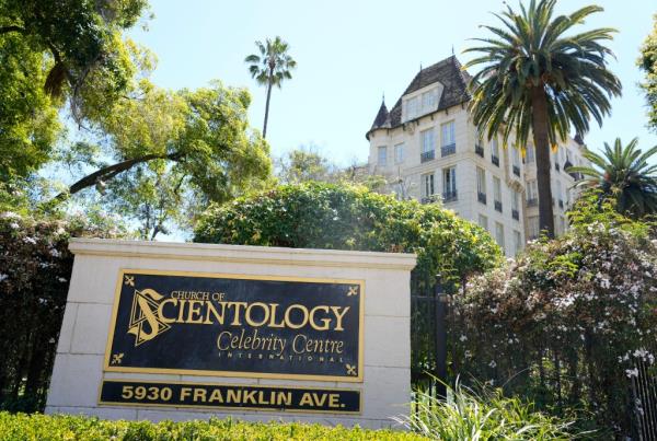 The sign for the Church of Scientology Celebrity Centre. 