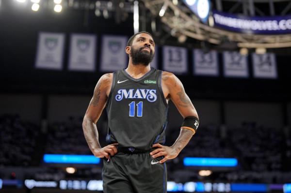 Kyrie Irving scored 20 points for the Mavericks but missed two free throws near the end of Game 2.