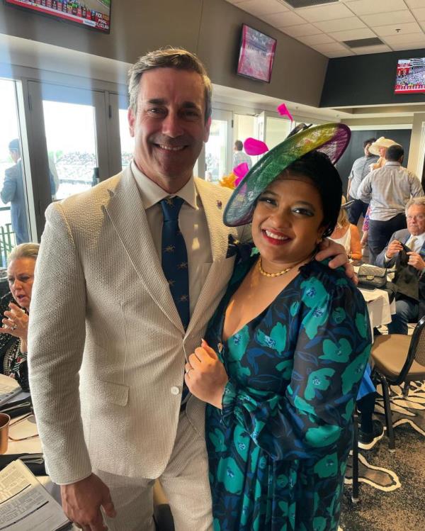 Chef Sam Fore (here with John Hamm) found herself at the center of the Beard’s “woke” cultural campaign after it emerged that the she was being investigated as part of its new focus on DEI. Not o<em></em>nly were the allegations against her unreasonable, but Fore is Asian — part of the demographic the Beard’s new policies were developed to protect.
