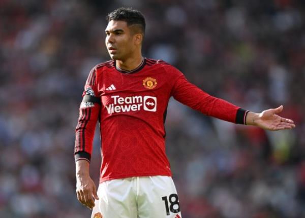 Casemiro was substituted at half-time in Manchester United's comeback win over Brentford earlier this month