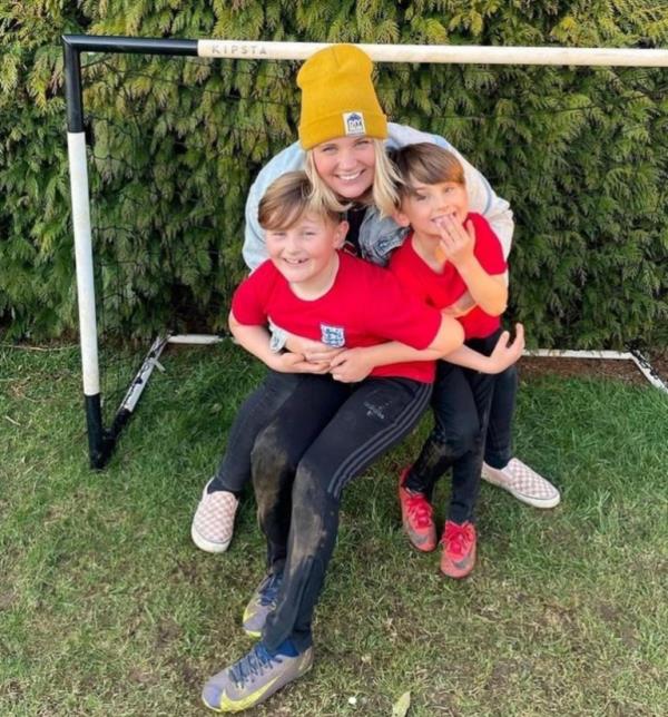 Kayleigh with her two sons
