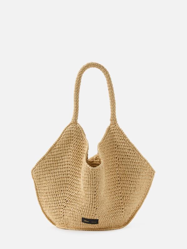 Image of a raffia bag from Khaite