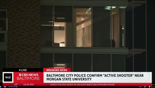 The shooter reportedly shot at an on-campus dorm room window.