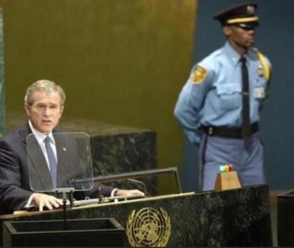 president george w. bush, darius marshall