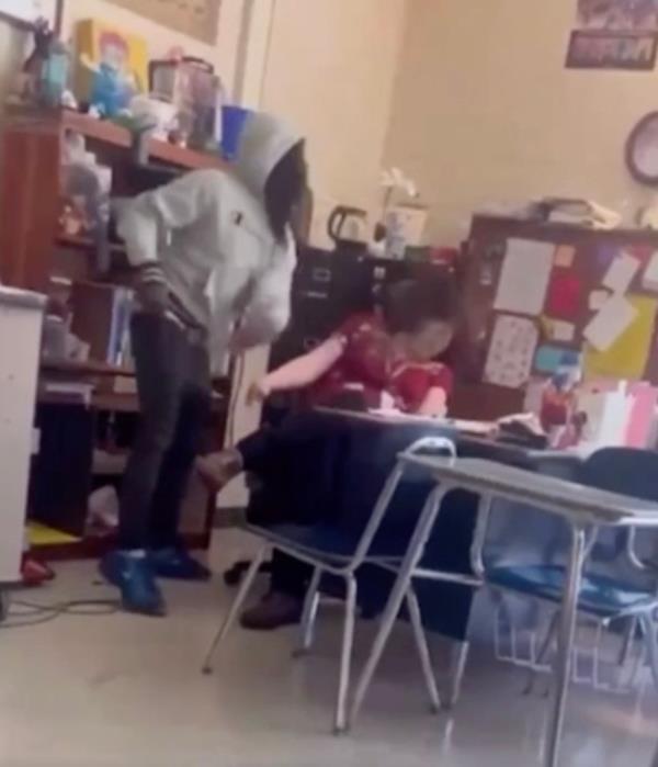 North Caroliang high schooler slaps teacher. 
