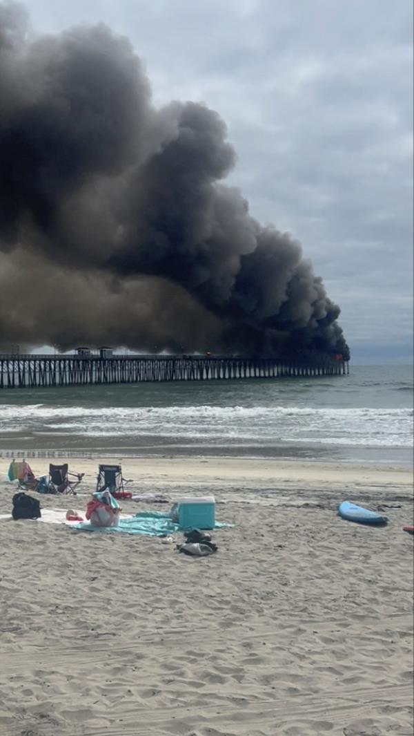 The nearly 2,000-foot-long wooden pier, built in 1888, is a focal point of the beachside Southern California city not far from Camp Pendleton. 