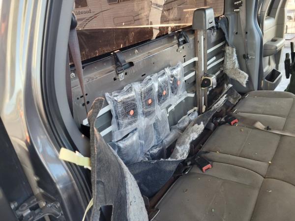 The drugs were hidden inside of the car's seats and gas tank.