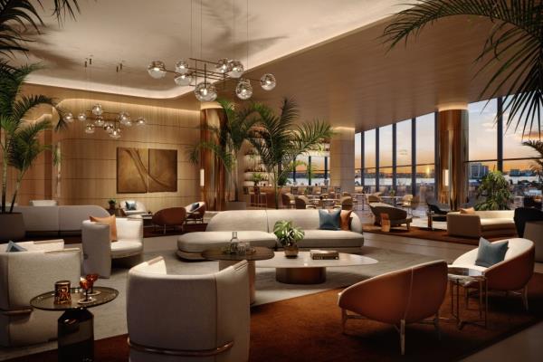 Interior of a living room. 