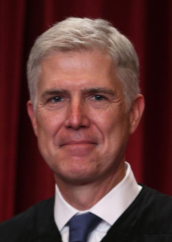 Supreme Court Associate Justice Neil Gorsuch poses for a portrait in the East Co<em></em>nference Room of the Supreme Court June 1, 2017 in Washington, DC. 