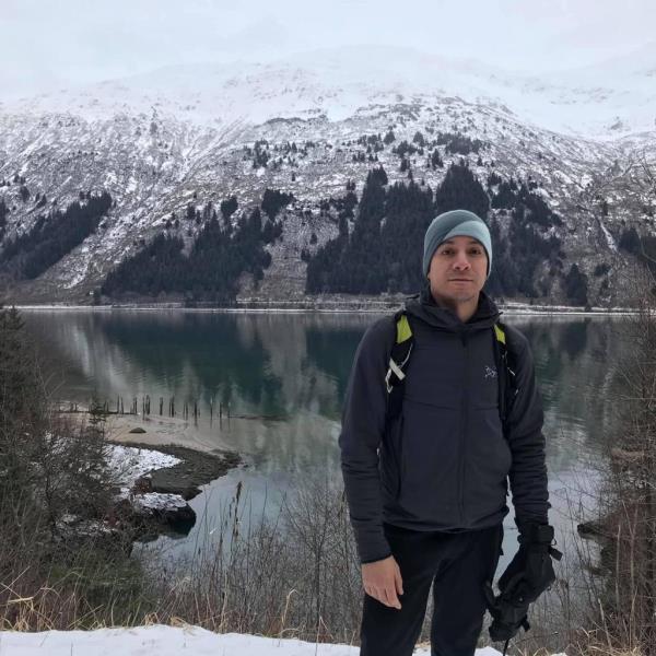 Photo of dead adventurer Paul Rodriguez Jr., 43, near the glacier.