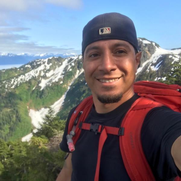 Pic of Rodriguez in the mountains.
