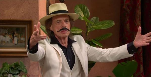 NEW YORK, NEW YORK? October 21, 2023. Saturday Night Live Bad Bunny hosts and performs as musical guest. Mick Jagger, Pedro Pascal, Lady Gaga, and Fred Armisen make cameos. Cast- Keenan Thompson, Colin Jost, Michael Che, Mikey Day, Heidi Gardner, Ego Nwodim, Chloe Fineman, Punkie Johnson, Andrew Dismukes, Bowen Yang, James Austin Johnson, Sarah Sherman, Marcello Hernandez, Molly Kearney, Michael Longfellow, Chloe Trost, and Devon Walker Photograph- NBC, Disclaimer- CM does not claim any Copyright or License in the attached material. Any downloading fees charged by CM are for its services only, do not, nor are they intended to co<em></em>nvey to the user any Copyright or License in the material. By publishing this material, The Daily Mail expressly agrees to indemnify and to hold CM harmless from any claims, demands or causes of action arising out of or co<em></em>nnected in any way with user publication of the material.