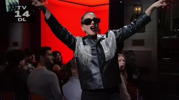 BGUK_2757255 - Los Angeles, CA - Lady Gaga makes surprise appearance on Saturday Night Live to support and introduce host and musical guest Bad Bunny. Right after the commercial break, Lady Gaga appeared and introduced the Puerto-Rican rapper?s first musical performance of the night - his new song UN PREVIEW, which was released last month. This was the first live performance of music from his newly-released Nadie Sabe Lo Que Va a Pasar Maana album. Bad Bunny later retuned to perform Mo<em></em>naco ? that time being introduced by movie star Pedro Pascal, who also crashed his opening mo<em></em>nologue and appeared in a sketch with him. This was the first time Gaga has appeared on SNL since Oct. 22, 2016, when she served as musical guest and Tom Hanks hosted. And she appeared this week when the show was full of surprise appearances ? as well as Gaga and Pascal, Rolling Sto<em></em>nes fro<em></em>ntman Mick Jagger also popped up in two different sketches. It was also just two days after both Jagger and Lady Gaga were previously seen together in New York City on Thursday night when the latter joined The Rolling Sto<em></em>nes o<em></em>nstage at the Racket NYC in Manhattan. Gaga then also surprised everyone when she entered from the wings during the encore to perform alo<em></em>ngside the band for their new collaboration Sweet Sounds of Heaven. *BACKGRID DOES NOT CLAIM ANY COPYRIGHT OR LICENSE IN THE ATTACHED MATERIAL. ANY DOWNLOADING FEES CHARGED BY BACKGRID ARE FOR BACKGRID'S SERVICES ONLY, AND DO NOT, NOR ARE THEY INTENDED TO, Co<em></em>nVEY TO THE USER ANY COPYRIGHT OR LICENSE IN THE MATERIAL. BY PUBLISHING THIS MATERIAL , THE USER EXPRESSLY AGREES TO INDEMNIFY AND TO HOLD BACKGRID HARMLESS FROM ANY CLAIMS, DEMANDS, OR CAUSES OF ACTION ARISING OUT OF OR Co<em></em>nNECTED IN ANY WAY WITH USER'S PUBLICATION OF THE MATERIAL* Pictured: Lady Gaga BACKGRID UK 22 OCTOBER 2023 BYLINE MUST READ: NBC / BACKGRID UK: +44 208 344 2007 / uksales@backgrid.com USA: +1 310 798 9111 / usasales@backgrid.com *Pictures Co<em></em>ntaining Children Please Pixelate Face Prior To Publication*