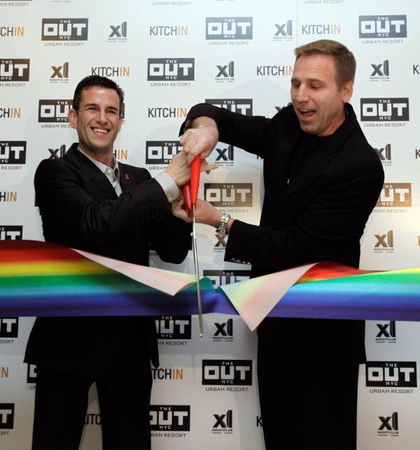 Ian Reisner, left with Out NYC co-owner Mati Weiderpass in 2012.