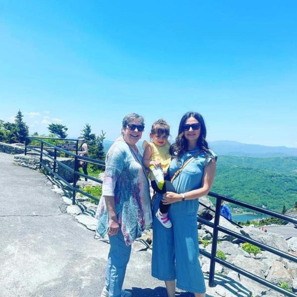 Barbara Rumpel with her daughter and granddaughter.