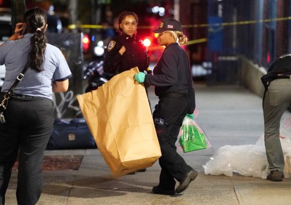 Police at the scene wher<em></em>e one child died and two others were injured after allegedly being exposed to fentanyl.