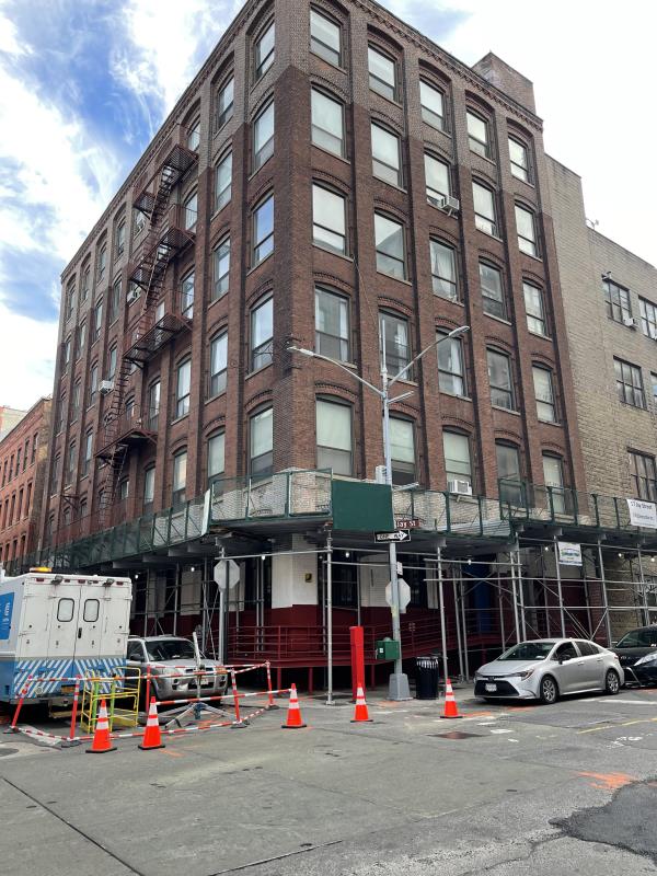 Co<em></em>nstruction permits in the halls at 49 Wyckoff Avenue.
