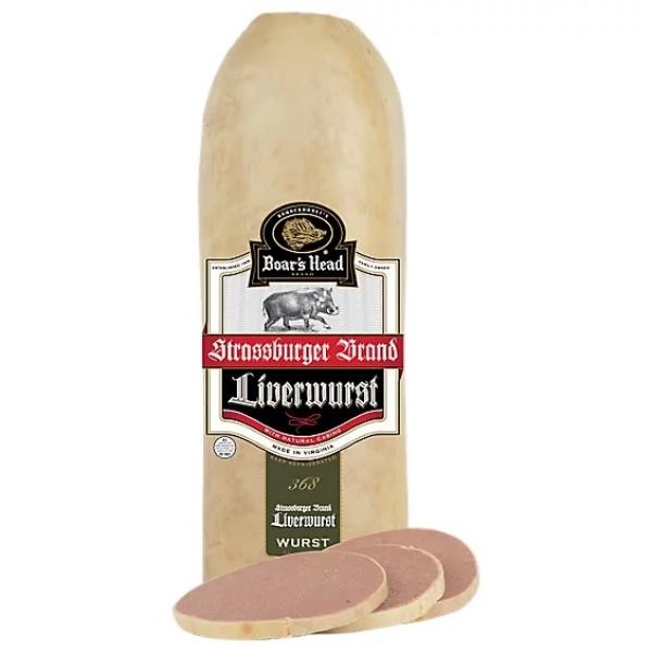 Bottle of Boar's Head liverwurst and slices of deli meat under recall due to listeria outbreak