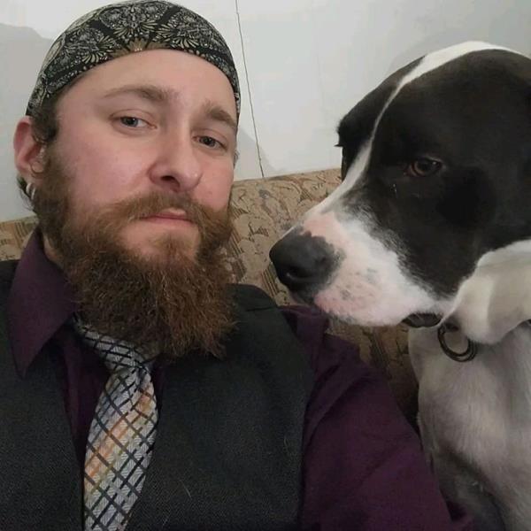 William Wojciechowski and his dog