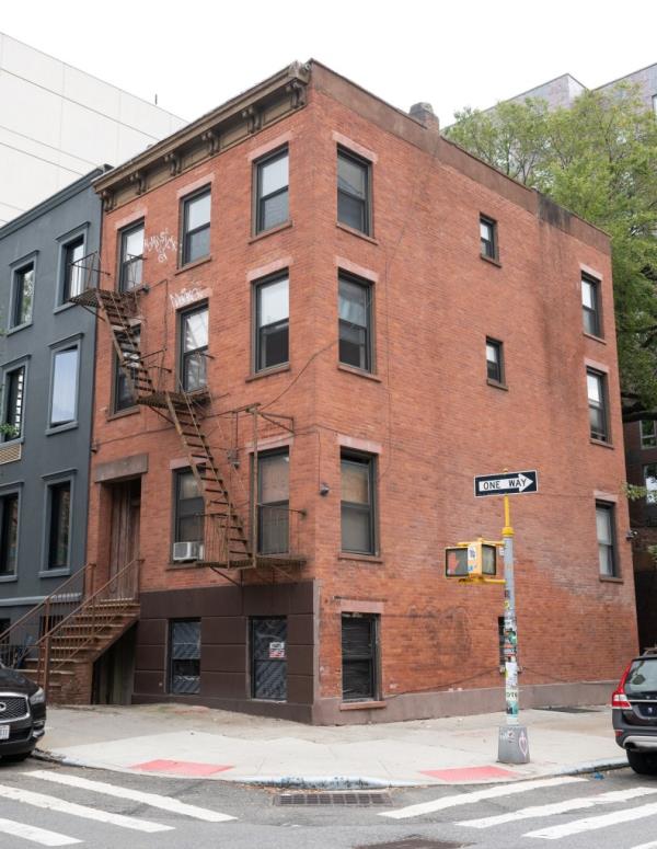 A photo of the brownstone at 60 South Fourth Street.