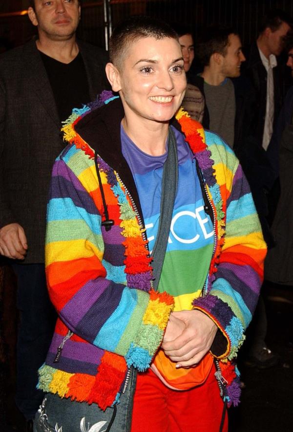 Sinead O'Co<em></em>nnor attends the Irish Meteor Awards after-show party at Renards nightclub on March 3, 2003 in Dublin, Ireland.