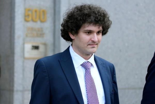 Sam Bankman-Fried outside the courthouse in 2023. 