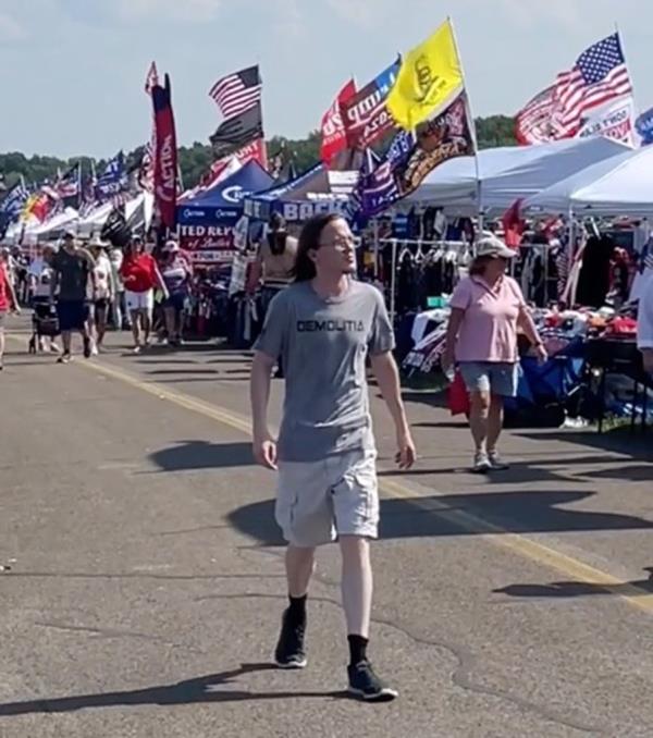 Crooks seen at the Butler rally ahead of the shooting.