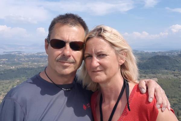 Johnny Beernaert and his wife Heidi Vermandel