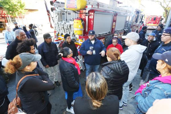 Tenants were advised to not go back into the building following the fire.
