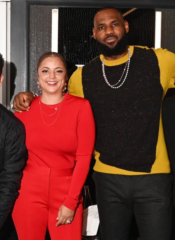 Erin Harris and LeBron James.
