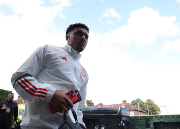 Jadon Sancho has was left out of Manchester United's matchday squad for Sunday's game against Arsenal 