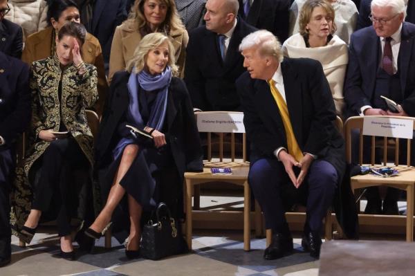 Jill Biden and Do<em></em>nald Trump