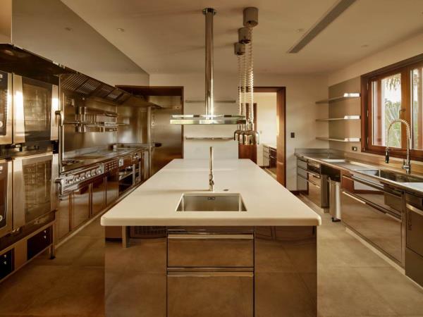 The kitchen. 