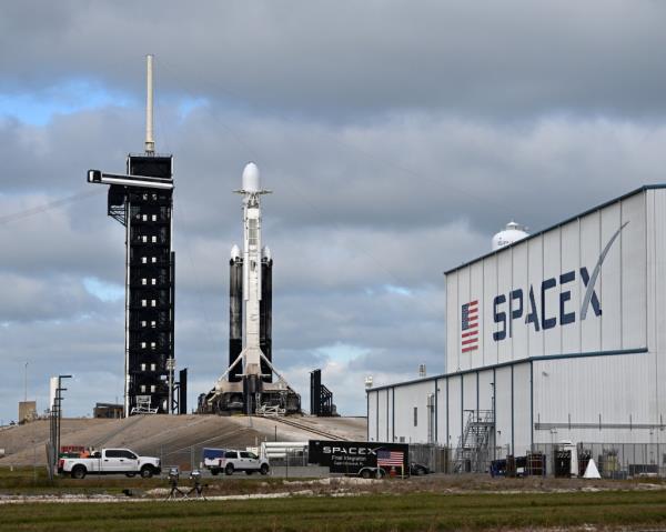 SpaceX rocket at Kennedy Space Center in Florida