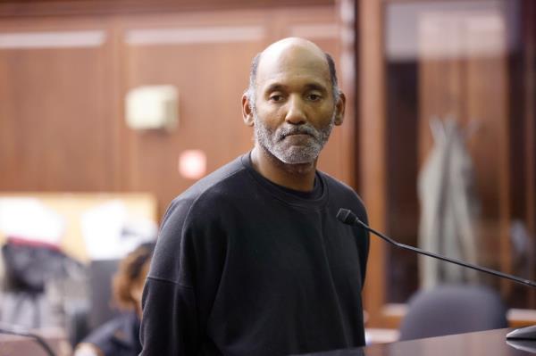 Williams looks dazed in court.