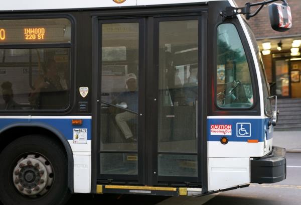 A general view of an MTA bus in New York, NY.