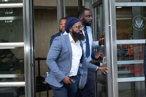 First day of the trial against two former Delta workers, Quincy Thorpe (left) and Emmanuel Asuquo Okon (right) who are accused of stealing a bag co<em></em>ntaining more then $250K being shipped fro JFK to Miami by Loomis
