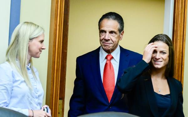 Former Governor Andrew Cuomo arrives to testify before the United States House Committee on Oversight and Accountability Select Subcommittee on the Coro<em></em>navirus Pandemic in Washington, DC on Tuesday, September 10, 2024.