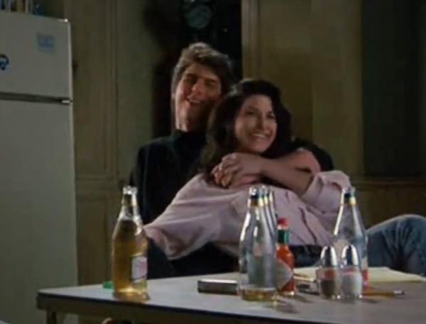 Gina Gershon shared what it was like to film love scenes with Tom Cruise for their 1988 film 