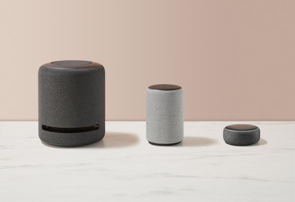 A group of Amazon Echo smart speakers